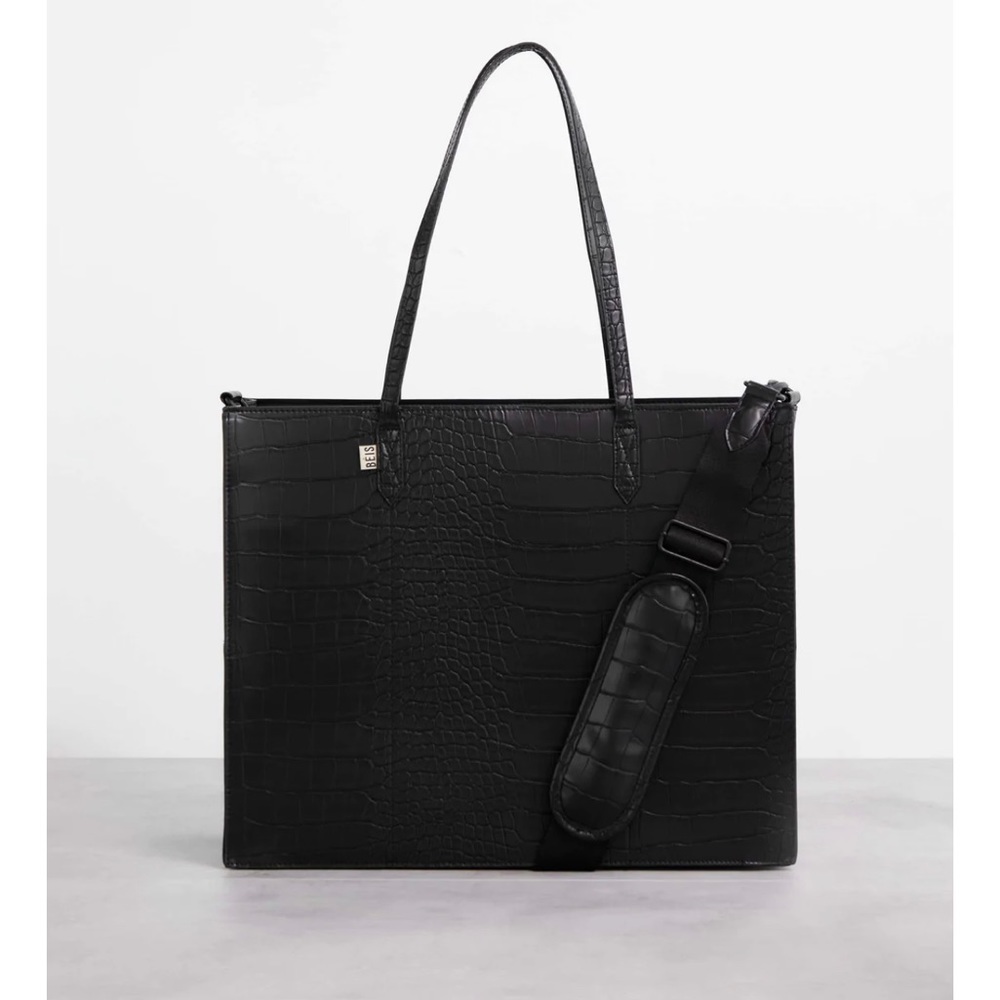 Beis Large Work Tote in Croc